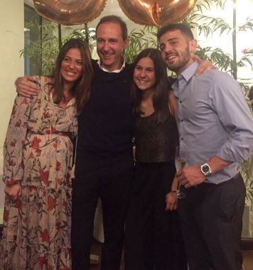 Mota Veiga Silva celebrating 50th birthday with his children in May 2017